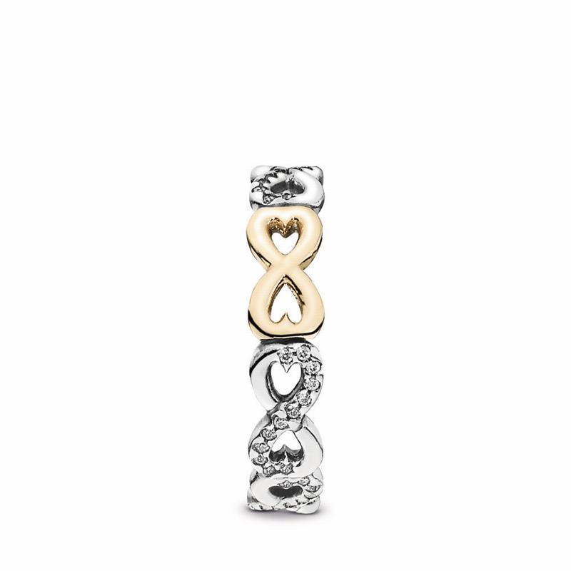 Pandora Infinite Love Promise Ring - Two Tone/Cubic Zirconia - Canada | EU5860BO